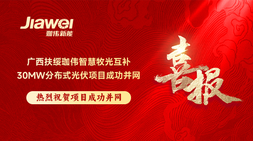 喜报 | 广西扶绥珈伟智慧牧光互补30MW分布式光伏项目成功并网